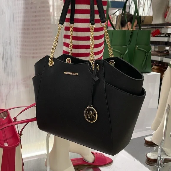 Michael Kors Jet Set Travel LG Chain Shoulder Tote - Picture 12 of 16